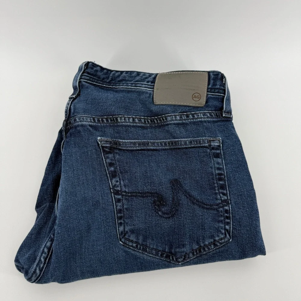 AG Adriano Goldschmied Everett Slim Straight Jeans Dark‎ Wash 38x34